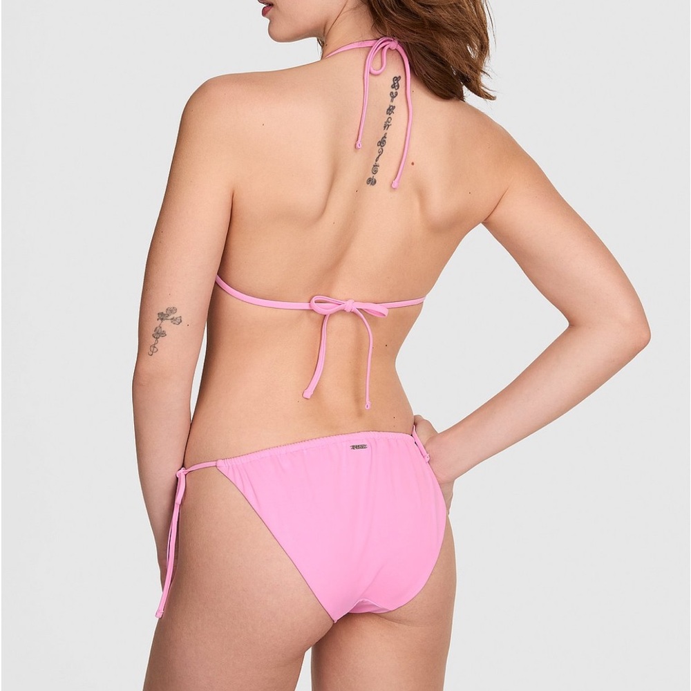 Victoria's Secret Pink String Bikini Set - Tie Back Bottoms